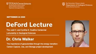 Chris Walker | Geoscientists through the energy transition: Carbon Capture, Use, and Storage Wealth