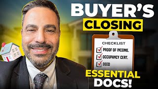 What Documents Do i Bring To The Closing |  Real Estate Closing Documents Checklist