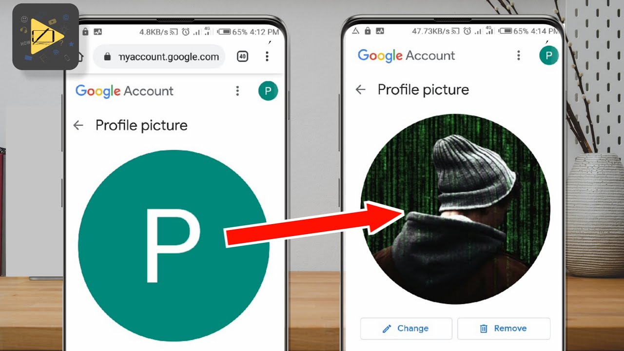 How to change profile picture on google account