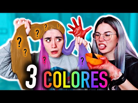ESTE ES EL RESULTADO... Mi hermana me tiñe EL PELO de 3 COLORES!😧| Decoloración y tintes fantasía!!
