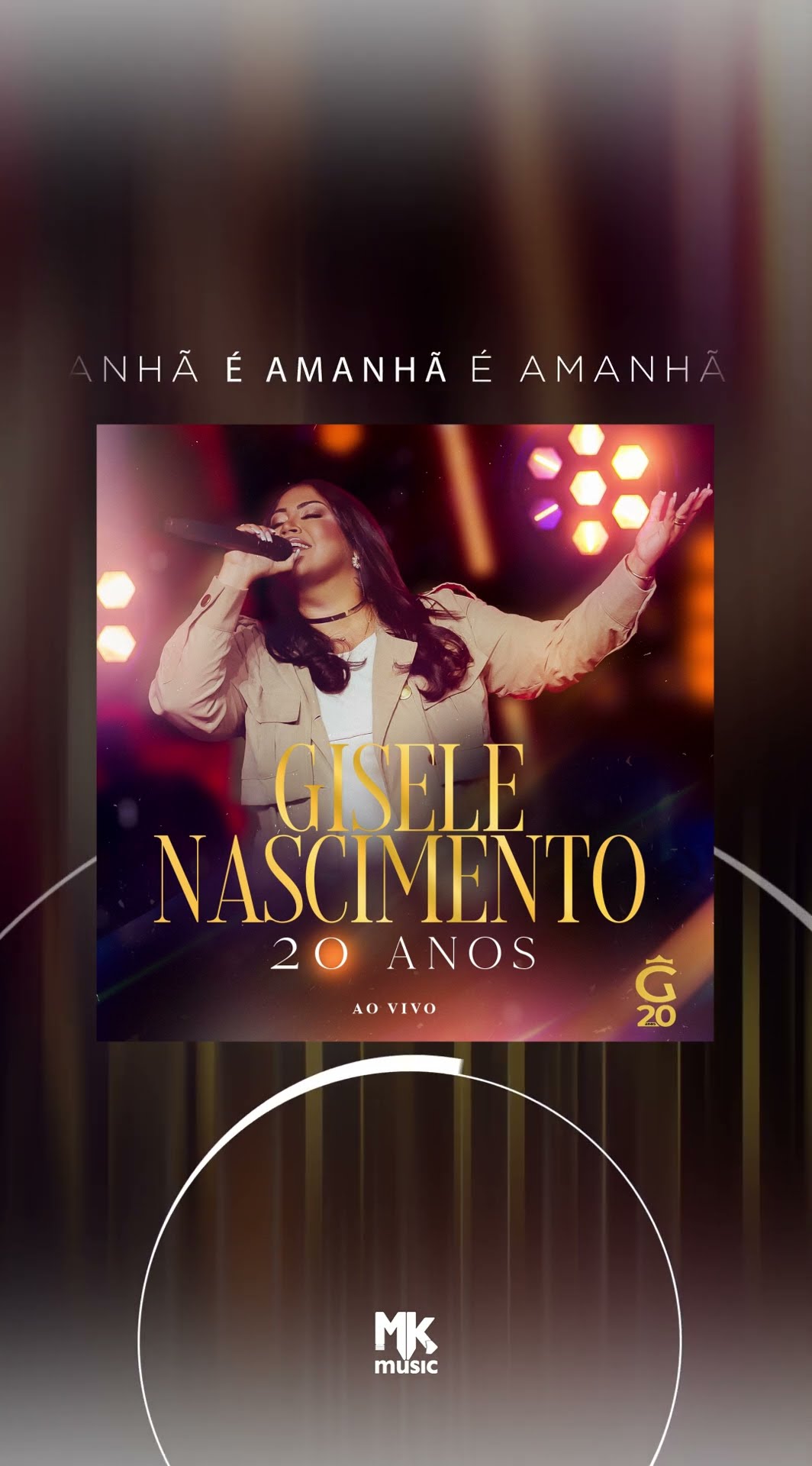 É amanhã o lançamento do DVD da Gisele Nascimento, celebrando 20 anos de ministério #nãoperca