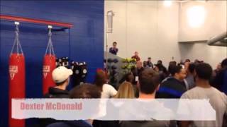 Oakland Raiders Cb Dexter Mcdonald Out-Jumps Vertec