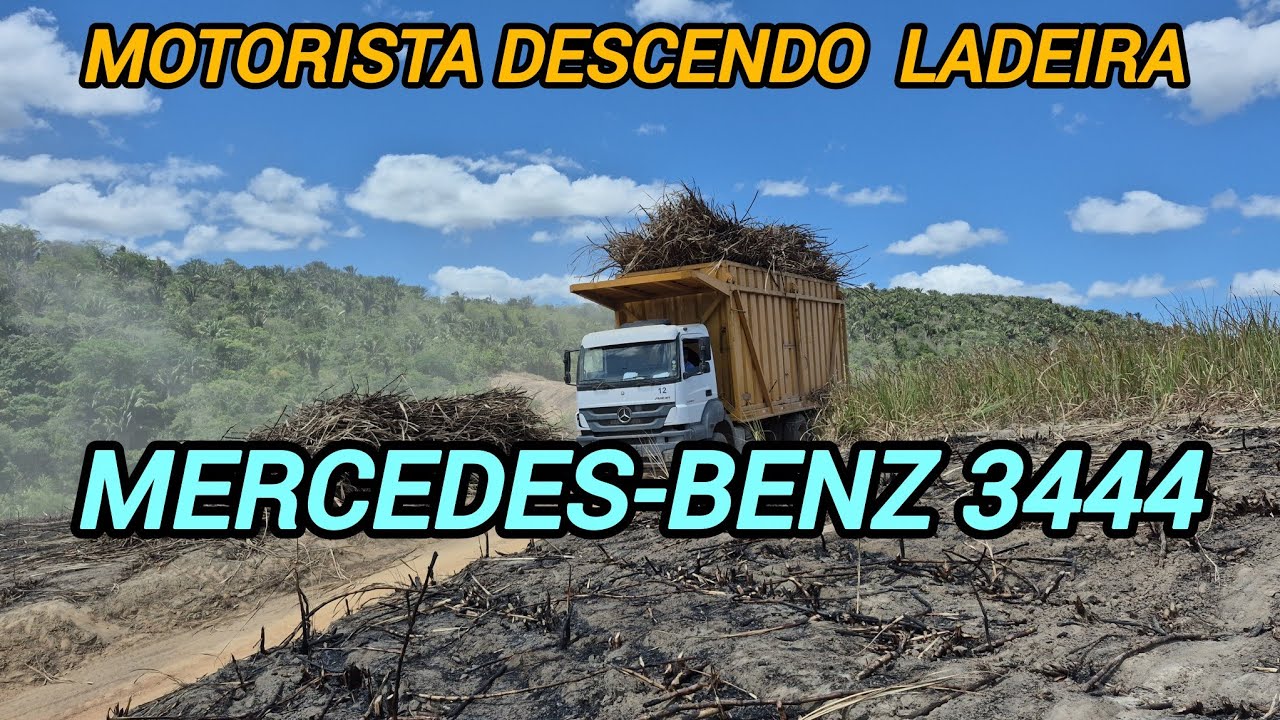 Carregamento de cana inteira, Caminhão Arocs 