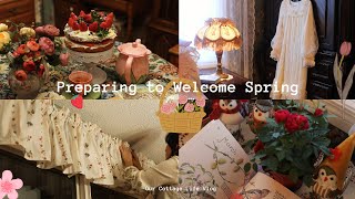 🍓Preparing to Welcome Spring 🍰| Cozy Cottagecore Spring 💐👒 Wealth