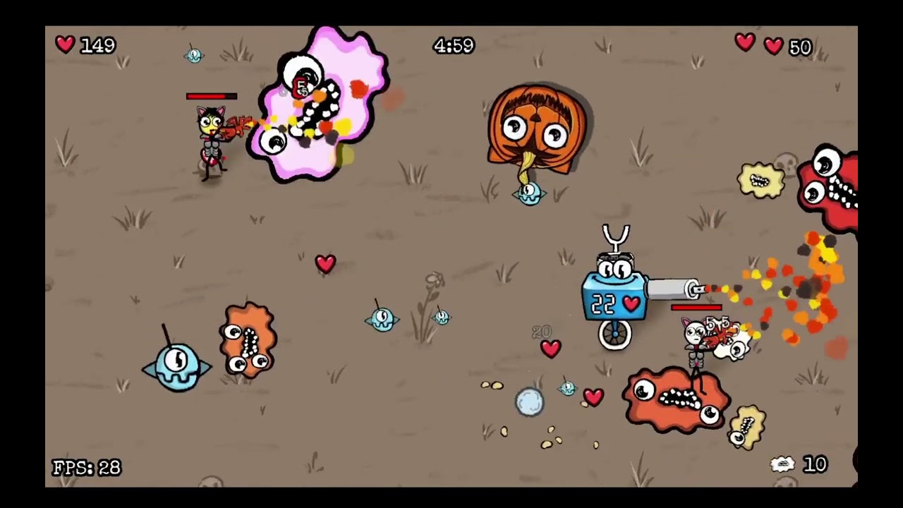 Me And My Step-Sister Built A Robot?! (Lets Play Killbot 9000 Co-op!)