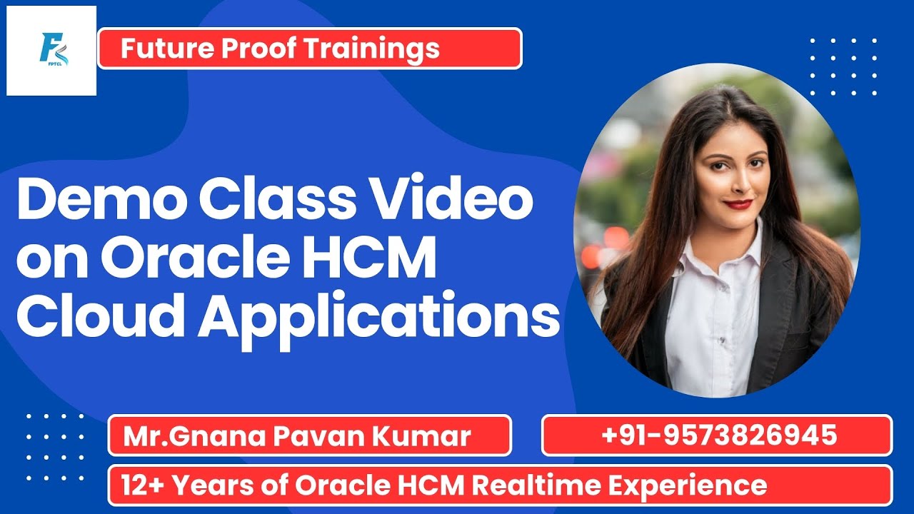 Oracle HCM Cloud Techo Functional Implementation Demo Class Video on ...