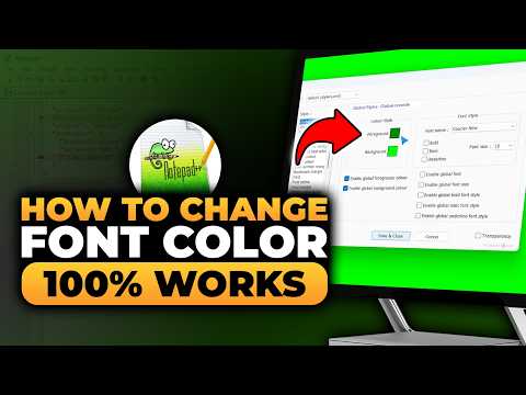 How To Change Font Color in Notepad++ (𝟮𝟬𝟮𝟲) | 100% WORKS | NO Yapping, To The Point! | FAST & EASY