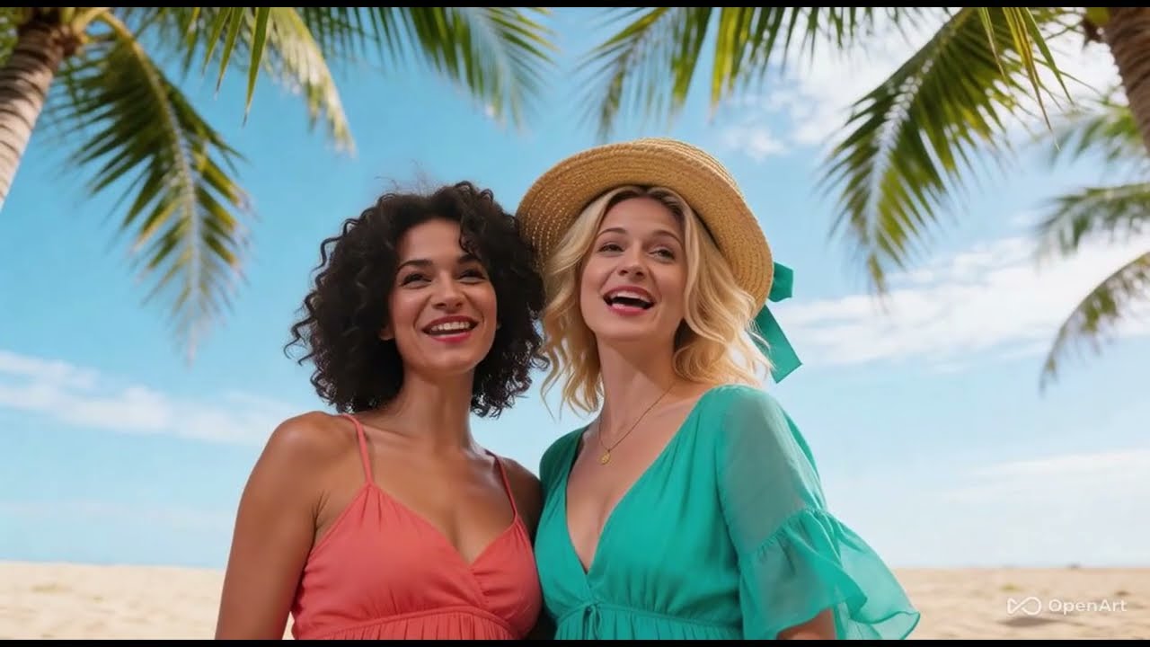 Walking on the beach, Reggae with the Virtual Chicks