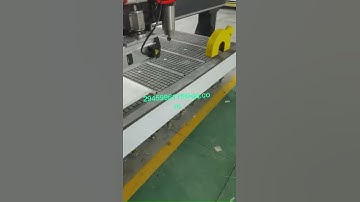 Wood CNC Router Machine with saw and with spindle