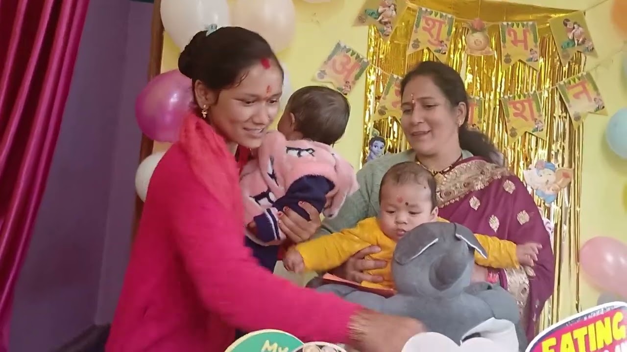 🥰आज है हमारे बाबू का अनपांसन🥰❤️👩‍🍼 (आज हो गये बाबू छे महीने के )