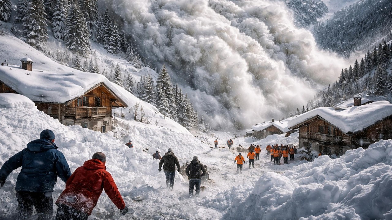 Трагедия во французских Альпах! Снежная лавина высотой 6 метров обрушилась на Савойю, вызвав панику