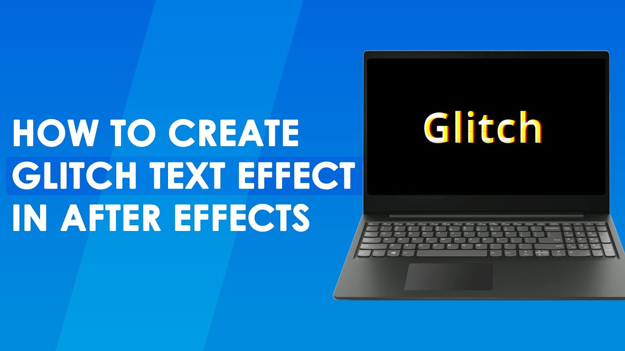 How to create glitch text effect in after effects | Tutorial - YouTube