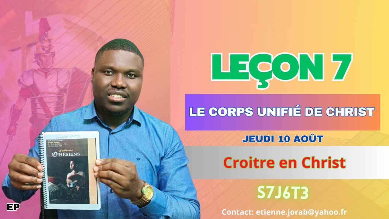 Leçon 7 - Croitre en Christ /JEUDI ( Leçon & vigile matinale) - YouTube