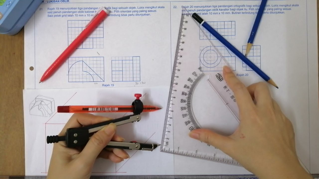lembaran Praktis GKT T4 ms 102 soalan 21 lukisan oblik