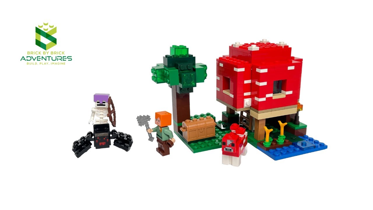 LEGO Minecraft The Mushroom House (21179) - SPEED BUILD - YouTube