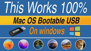 how to create macos bootable usb drive on windows |  make mac os x bootable usb drive on windows 10