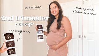 SECOND TRIMESTER RECAP | symptoms, placenta previa & bedrest, anatomy scan, glucose test & more! by Jess Salemme 459 views 1 month ago 24 minutes