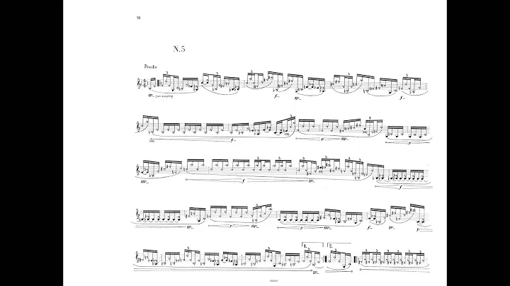 Salvatore Sciarriono - 6 Capricci for violin solo (w/ score) (1976)