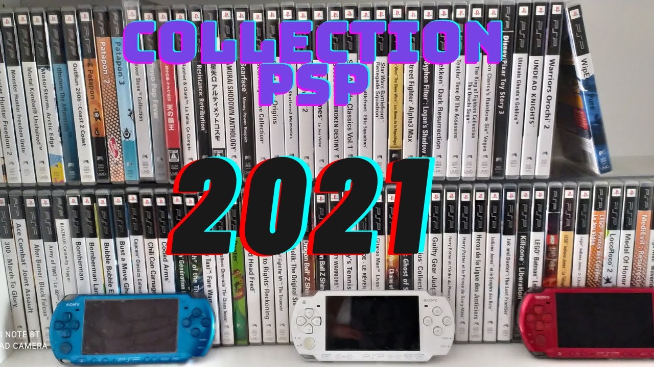 Presentation collection jeux PSP 2021