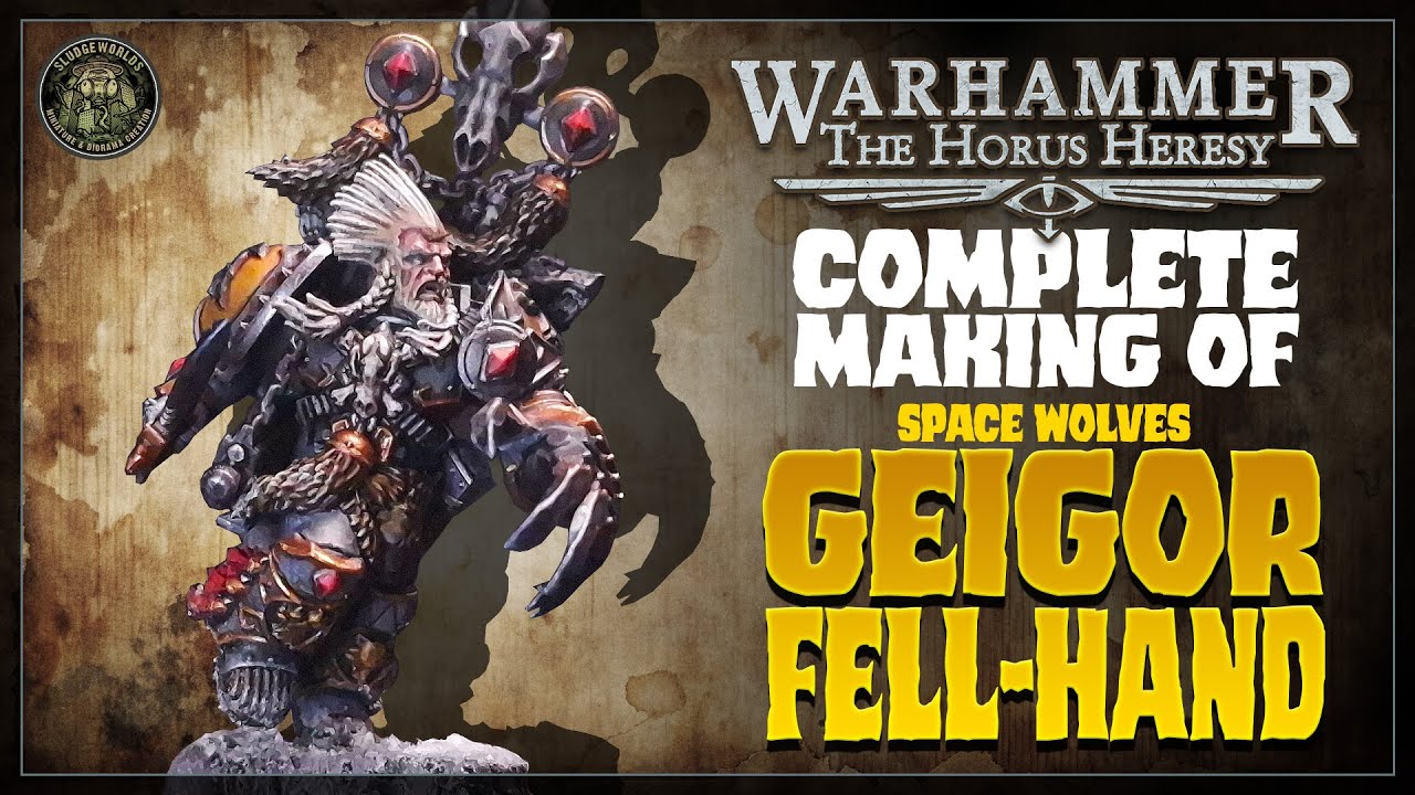 Painting a HORUS HERESY Space Wolves GEIGOR FELL-HAND [TIMELAPSE] 