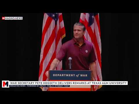 🇺🇸 WAR Sec. Pete Hegseth & USDA Sec. Brooke Rollins Meet Texas A&M Corps of Cadets [Sep. 19, 2026]