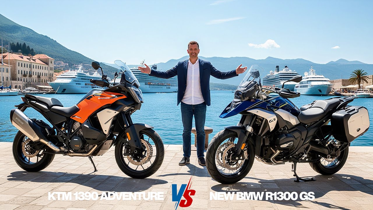BMW R 1300 GS 2026 года против KTM 1390 SUPER ADVENTURE – решающее противостояние мотоциклов клас...