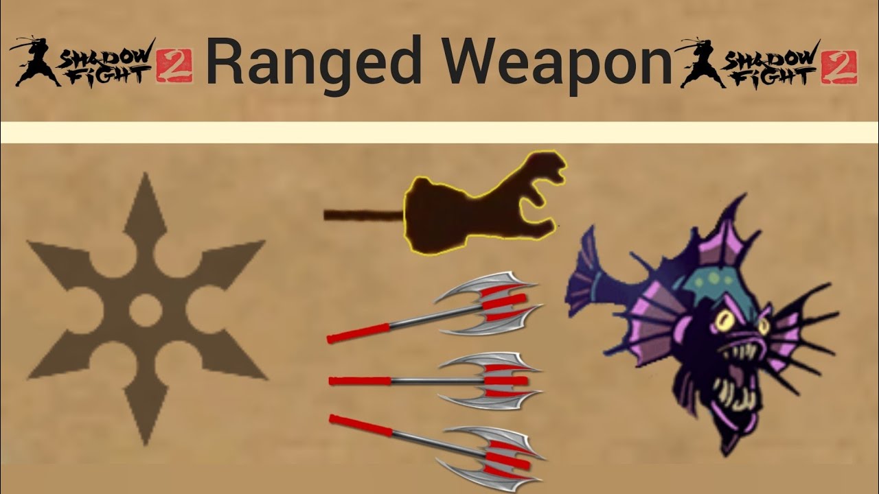 All Hiden Ranged Weapon Shadow Fight 2 YouTube