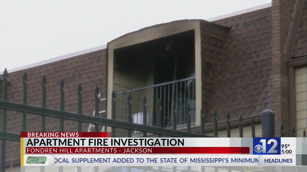One rescued from balcony during Jackson apartment fire YouTube