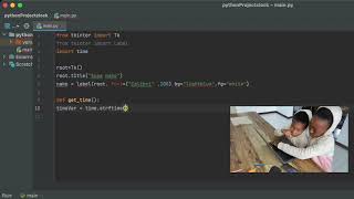 Creating a digital clock in Python