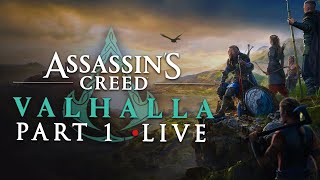 The Journey Begins | Assassin's Creed Valhalla - Full Playthrough - #1 [LIVE/PS5]