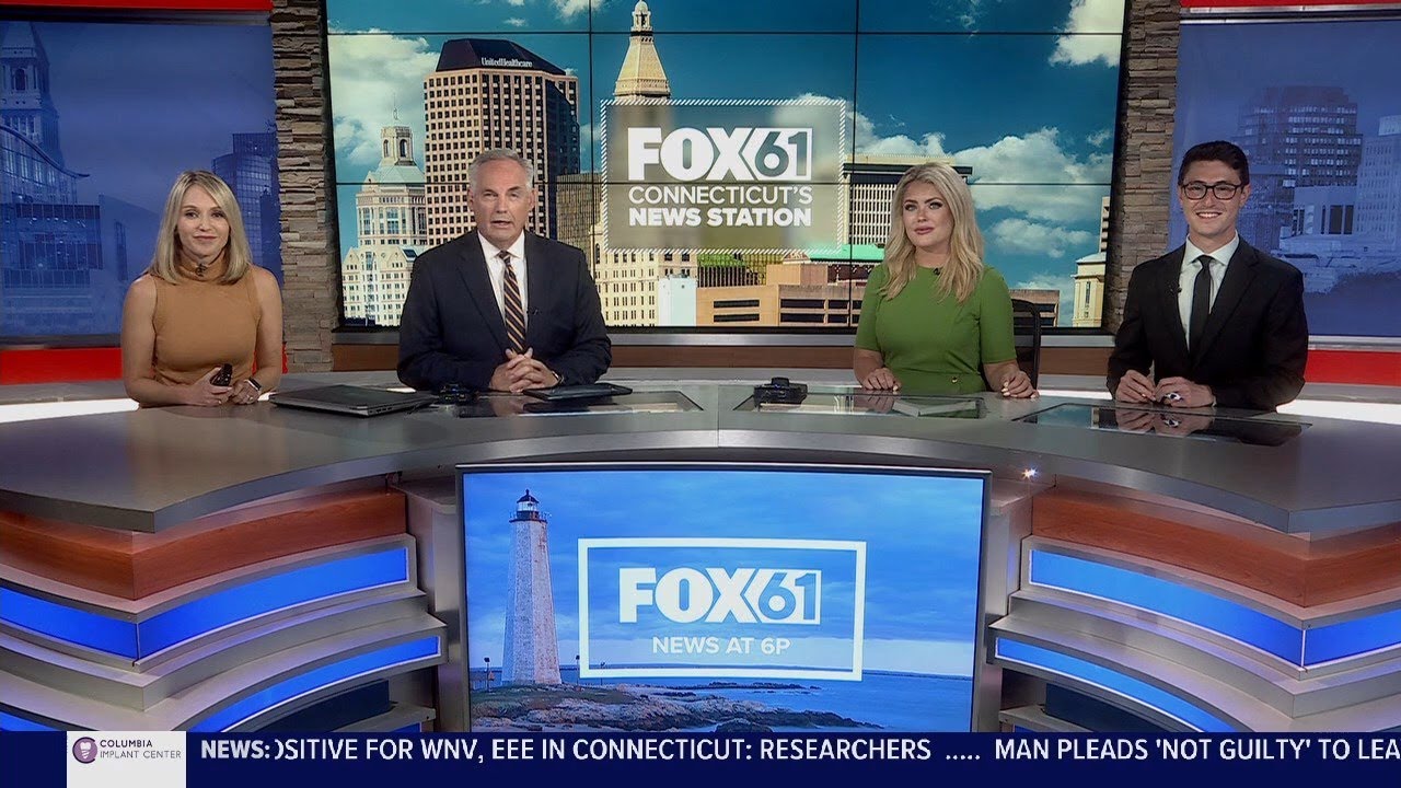 WTIC FOX 61 News at 6pm Headlines, Rejoin and Closing August 28