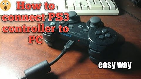How to connect playstation 3 controller to Windows 7/8/8.1/10