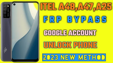 itel A48 FRP Bypass Android 10 2023 Model ( L6006L ) Google Account Bypass Without Pc  Fix Google