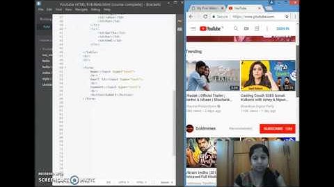 HTML5 Video 3 table tr td img form iframe