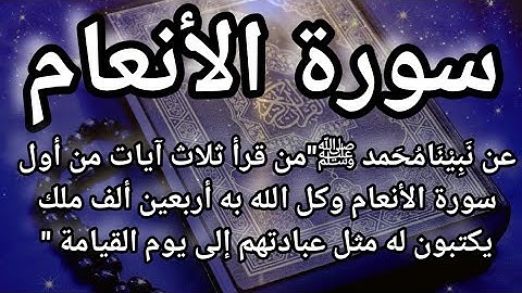 سورة الأنعام بصوت الشيخ حسن صالح يلامس القلوب وراحة نفسية لا توصف
