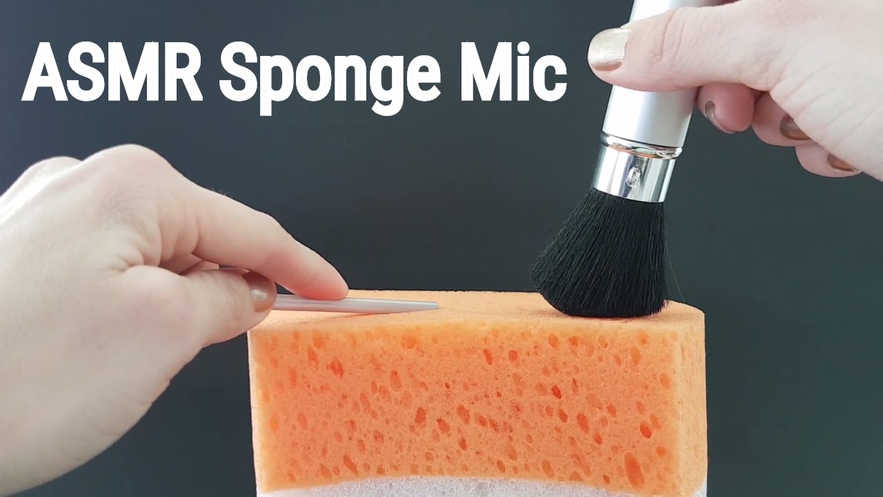 ASMR Sponge Mic | Intense Sounds - Brushing, Scratching & Squishing (NO TALKING)