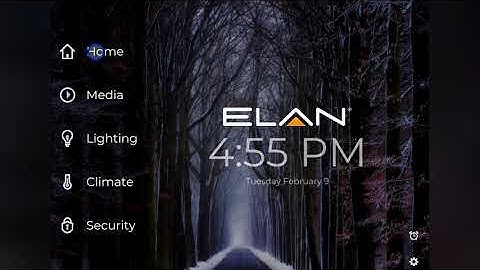 Heating and cooling schedules using Elan Home Automation systems.