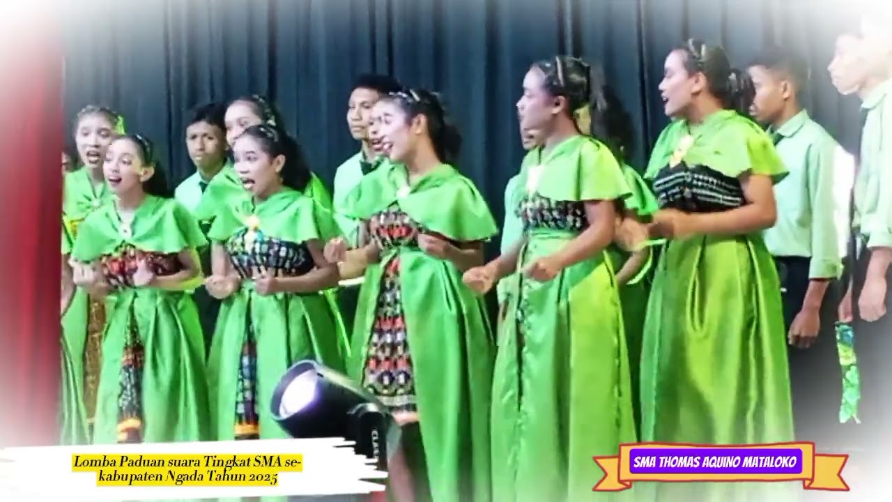 Paduan suara SMA Thomas Aquino Mataloko || Hardiknas, FLS3N & O2SN tingkat SMA Kabupaten Ngada 2025