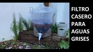 Como hacer filtro casero para aguas grises DIY