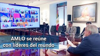 Esto es lo que dijo AMLO en la reunión con el G20