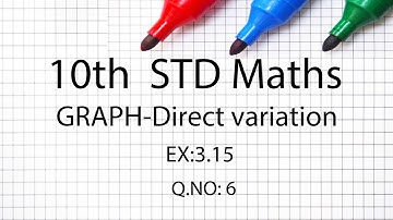 10th New syllabus (2020) (English Medium) Maths Ex:3.15 Qno:6