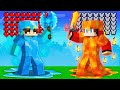 How JJ and Nico got Lava and Ice ARMOR in Minecraft Challenge - Maizen JJ and Mikey