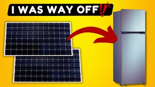How many solar panels for a fridge?