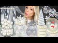 ASMR Clear Snowy Food, Snow Globe Cupcakes, Hollow Ice, Glass Jelly, Coconut Cookies Mukbang 먹방