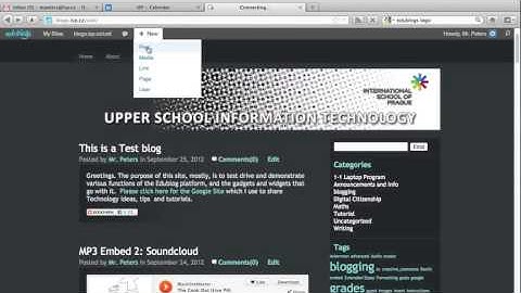 Edublogs: Organizing your posts with Tags and Categories