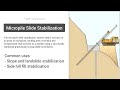 Micropile Slide Stabilization | Earth retention