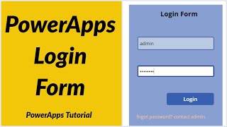 How to Create PowerApps Login Form screenshot 1