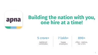 Product Walkthrough MSME Database + Jobs