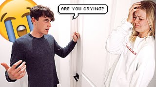 CRYING WITH THE DOOR LOCKED *PRANK ON FRIEND*