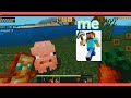 I Found a pig And I Make He a Pet  in minecraft 